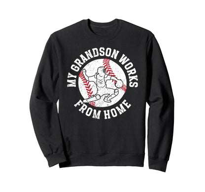 Funny Baseball Catcher Grandma Sweatshirt - Trendy Graphic for Adults - T-Shirt, Sweatshirt, Hoodie