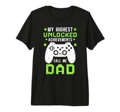 Mens Proud Gaming Dad Gamer Dad T-Shirt - Custom Art Print for Adults - T-Shirt, Sweatshirt, Hoodie