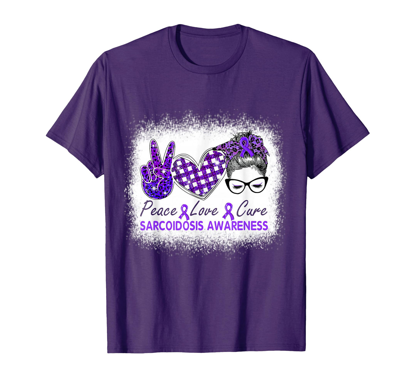 Love Cure Sarcoidosis Awareness T-Shirt - Custom Art Print Unisex - T-Shirt, Sweatshirt, Hoodie