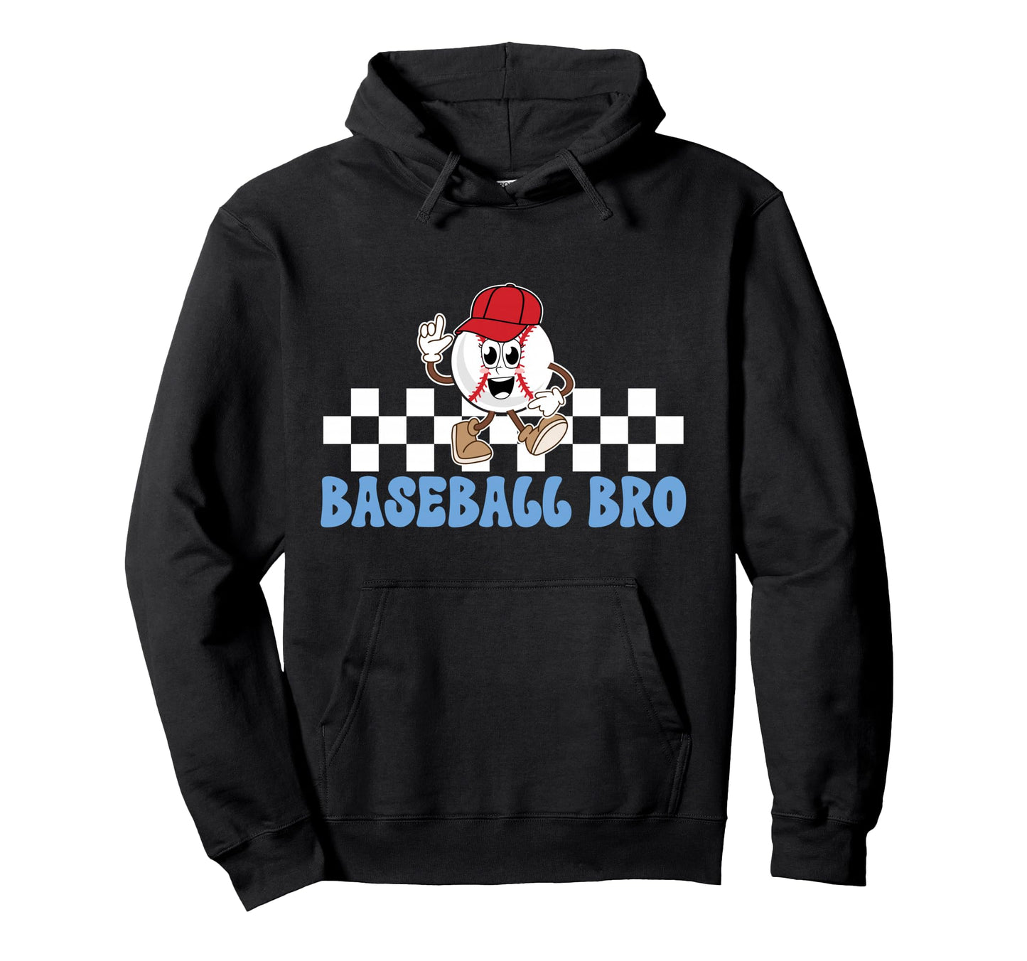 Baseball Bro Proud Baseball Brother Hoodie - Minimalist Print for Adults - T-Shirt, Sweatshirt, Hoodie