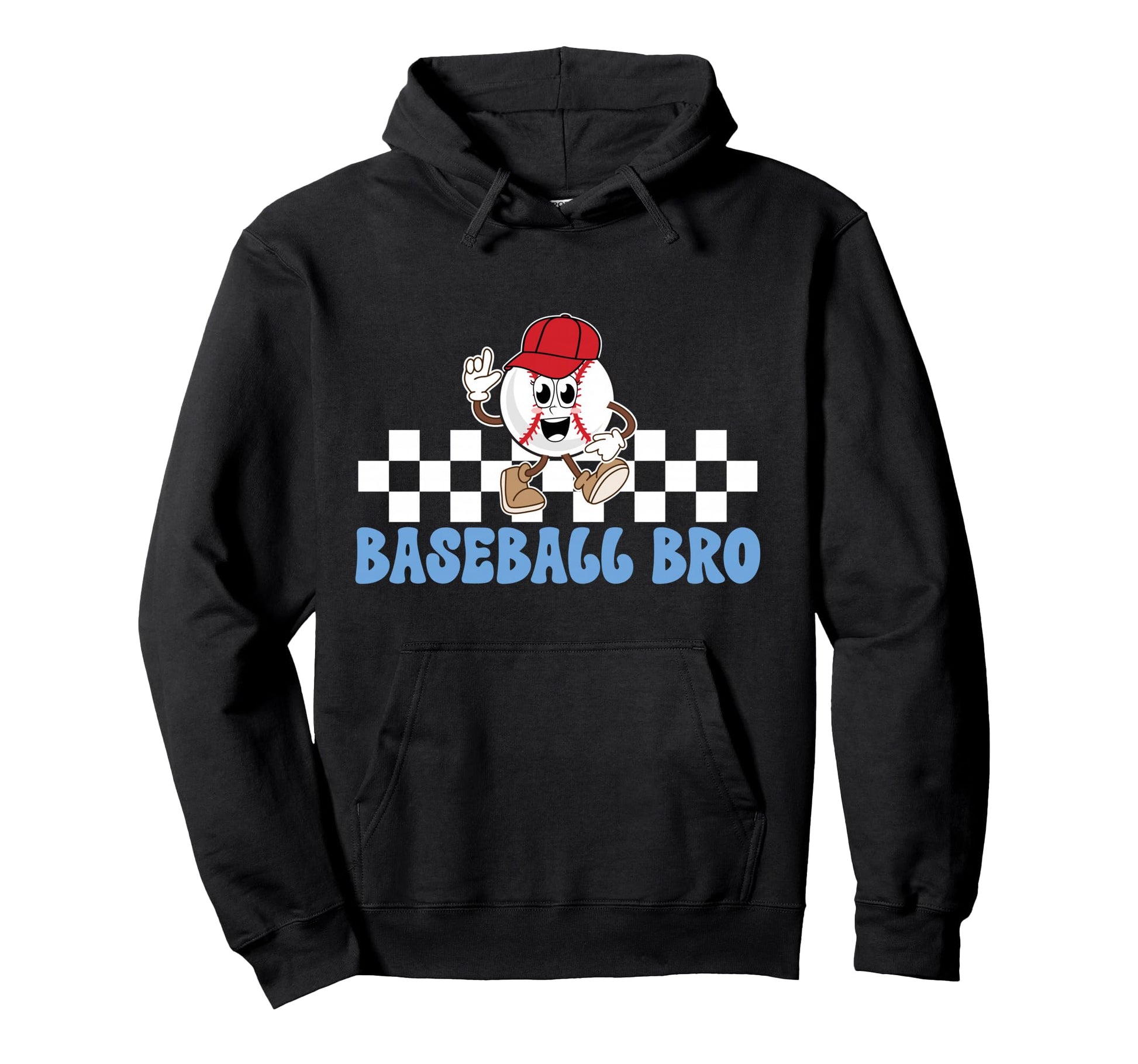 Baseball Bro Proud Baseball Brother Hoodie - Minimalist Print for Adults - T-Shirt, Sweatshirt, Hoodie