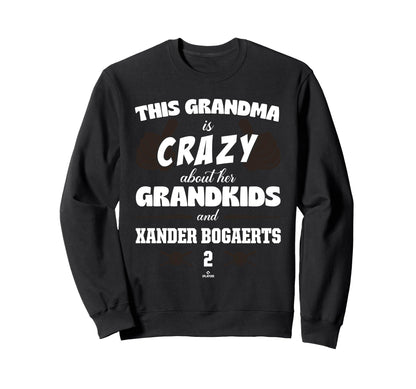 Grandma Crazy Xander Bogaerts San Sweatshirt - Minimalist Print Unisex - T-Shirt, Sweatshirt, Hoodie