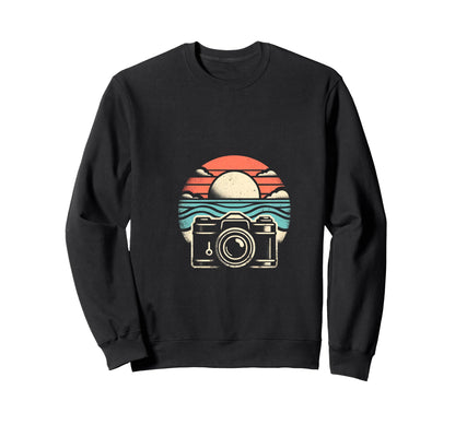 Sunset Camera T-Shirt - Aesthetic Graphic Unisex - T-Shirt, Sweatshirt, Hoodie