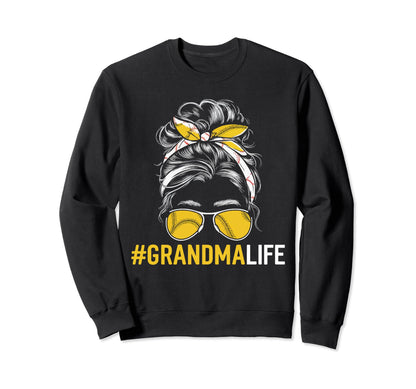 Baseball Grandma Grandmother Granny Sweatshirt - Unique Graphic Men Women - T-Shirt, Sweatshirt, Hoodie