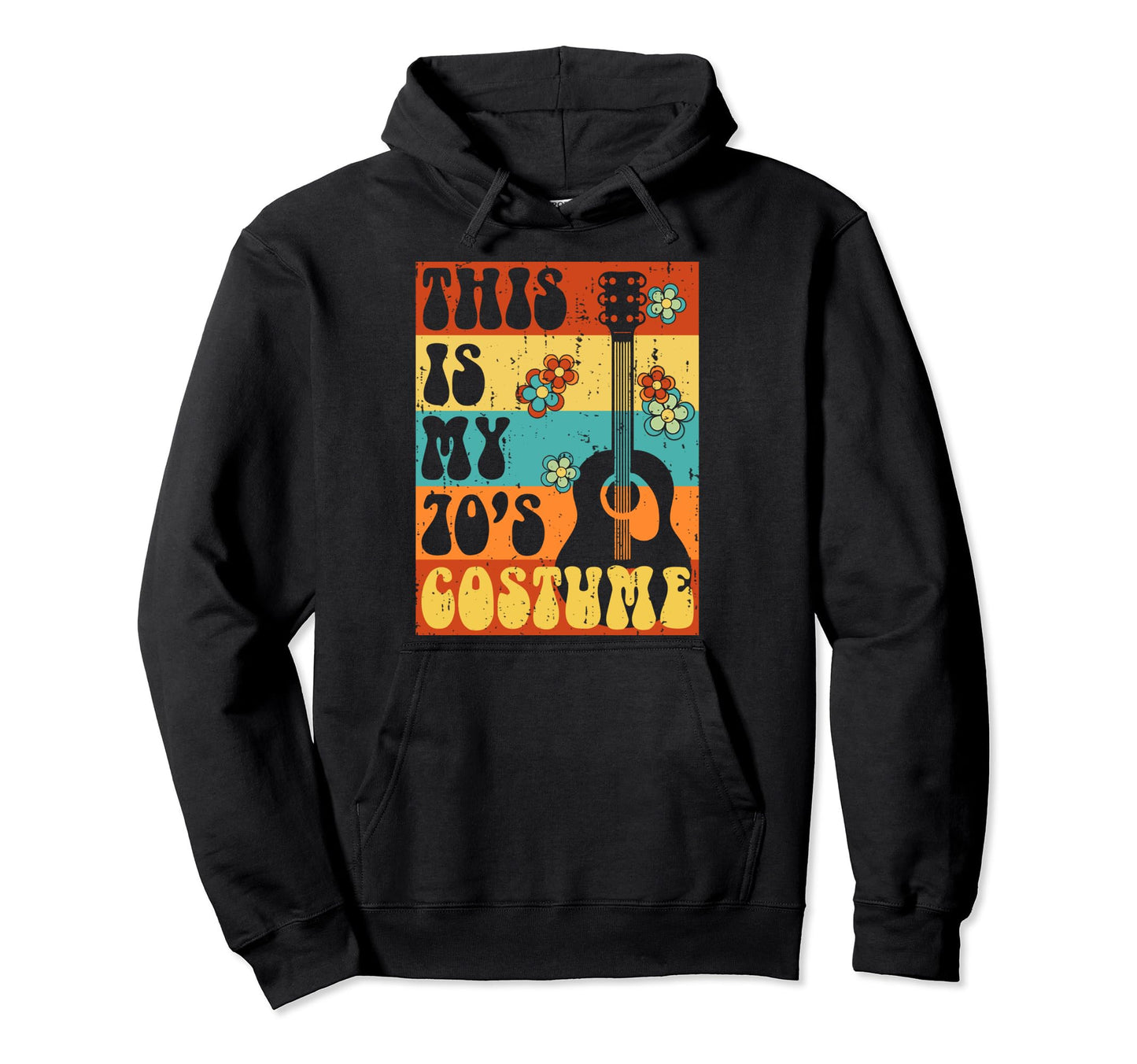 This Is My 70S Costume 70S Hippie Hoodie - Minimalist Print Men Women - T-Shirt, Sweatshirt, Hoodie