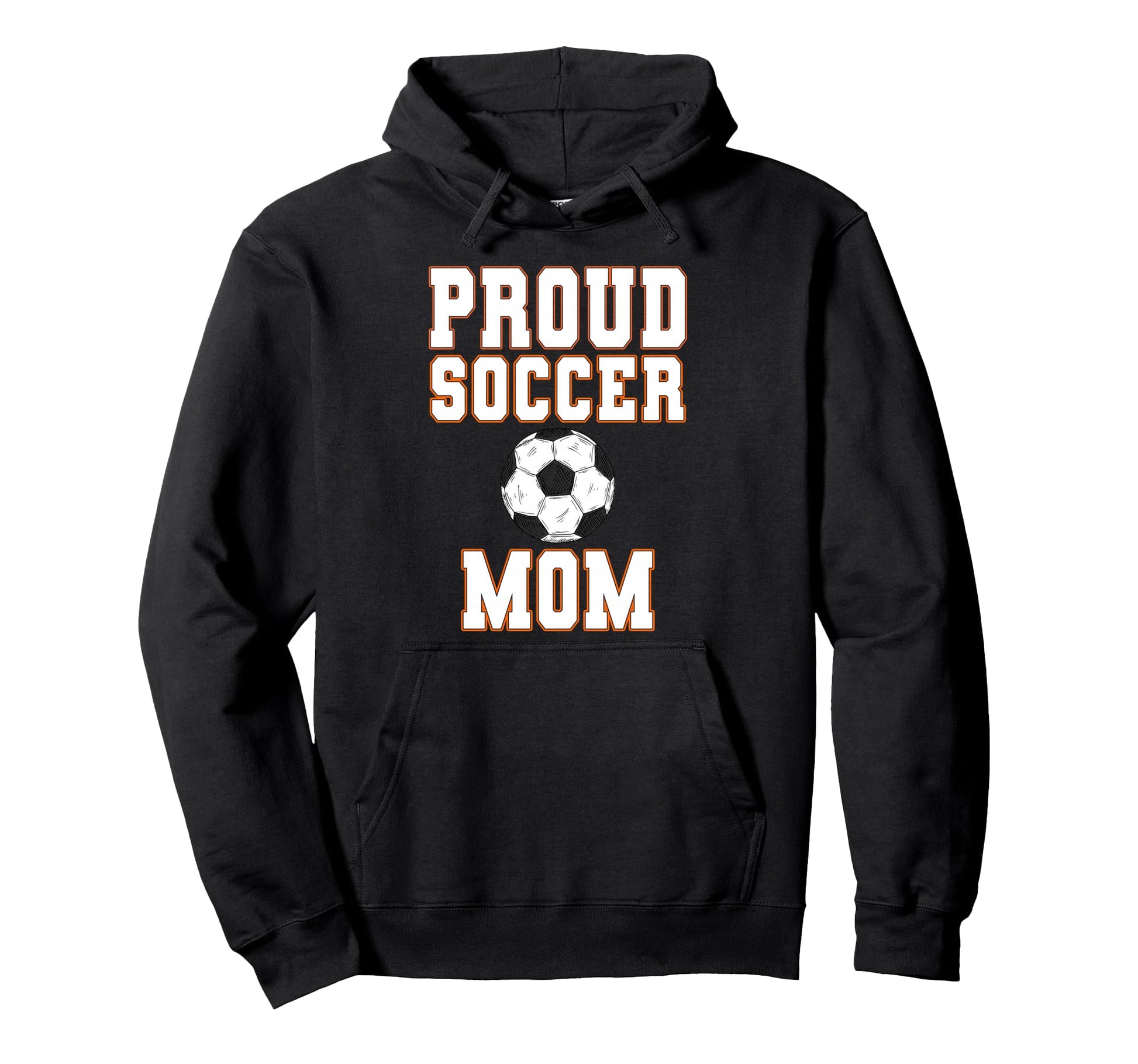 Proud Soccer Mom Game Day Sports Parent Hoodie - Trendy Graphic Unisex - T-Shirt, Sweatshirt, Hoodie