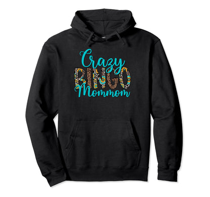 Dark Crazy Bingo Mommom Bingo Lover Peace Hoodie - Minimalist Print Unisex - T-Shirt, Sweatshirt, Hoodie