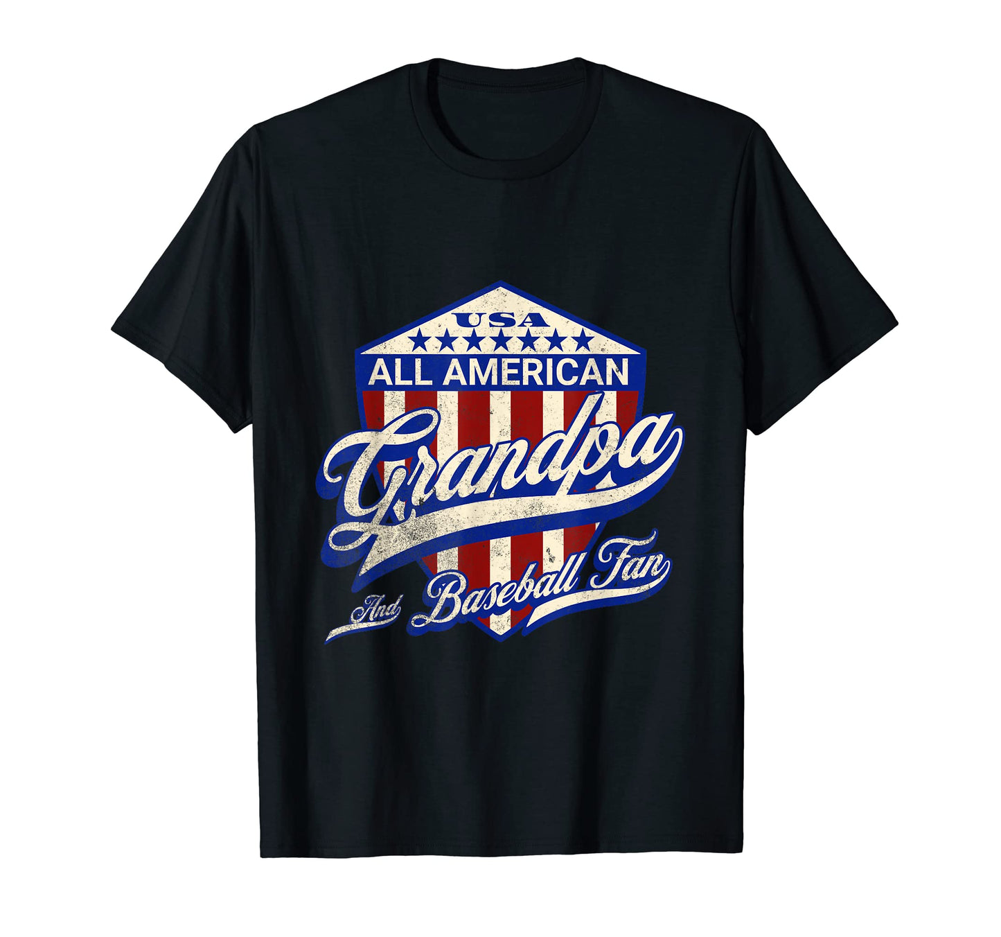 All American Grandpa And Baseball T-Shirt - Streetwear Style for Adults - T-Shirt, Sweatshirt, Hoodie