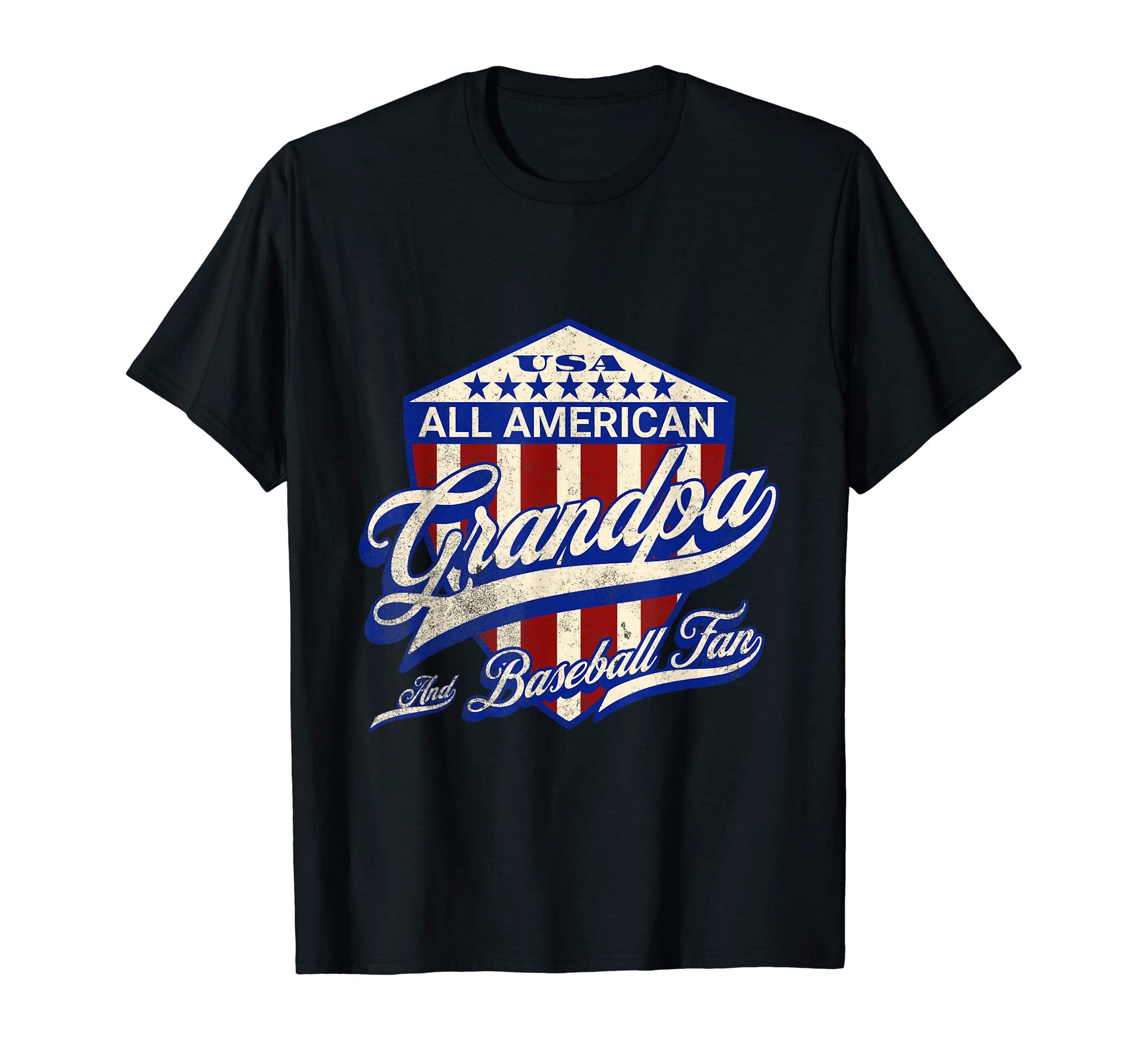 All American Grandpa And Baseball T-Shirt - Streetwear Style for Adults - T-Shirt, Sweatshirt, Hoodie