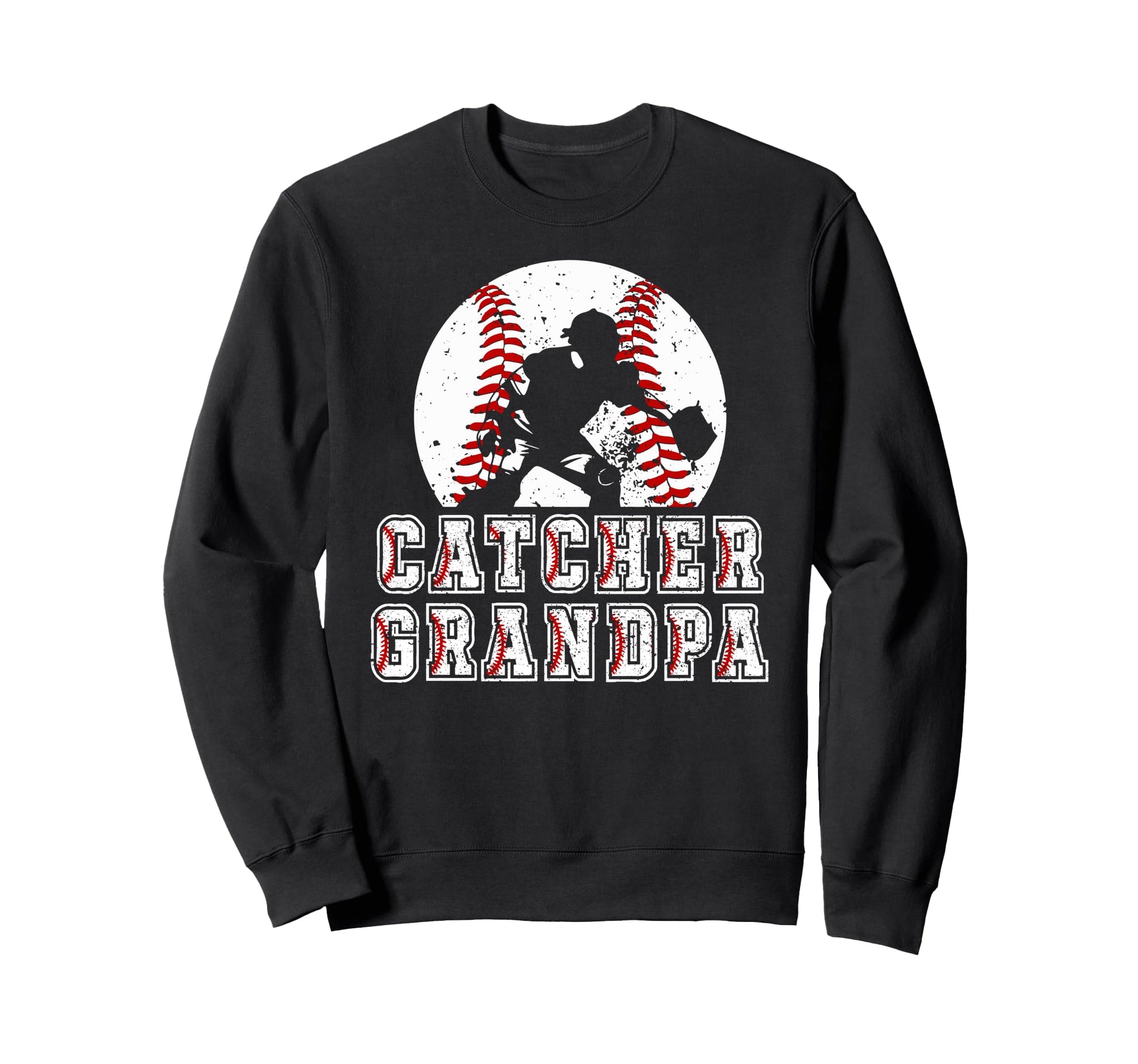 Baseball Catcher Grandpa Baseball Sweatshirt - Trendy Graphic Unisex - T-Shirt, Sweatshirt, Hoodie