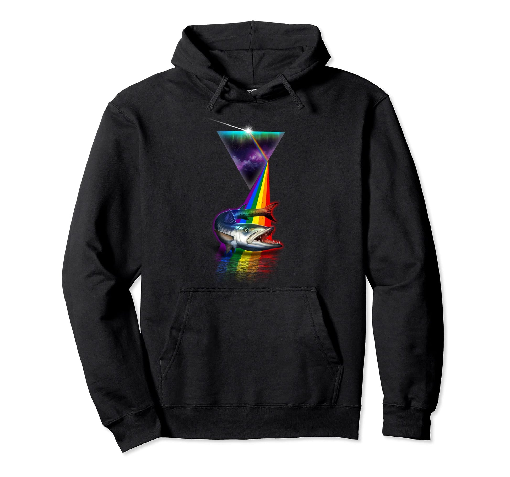 Prism Barracuda Hoodie - Custom Art Print for Adults - T-Shirt, Sweatshirt, Hoodie
