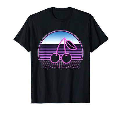 Cherry 80S Vaporwave Aesthetic T-Shirt - Minimalist Print for Adults - T-Shirt, Sweatshirt, Hoodie