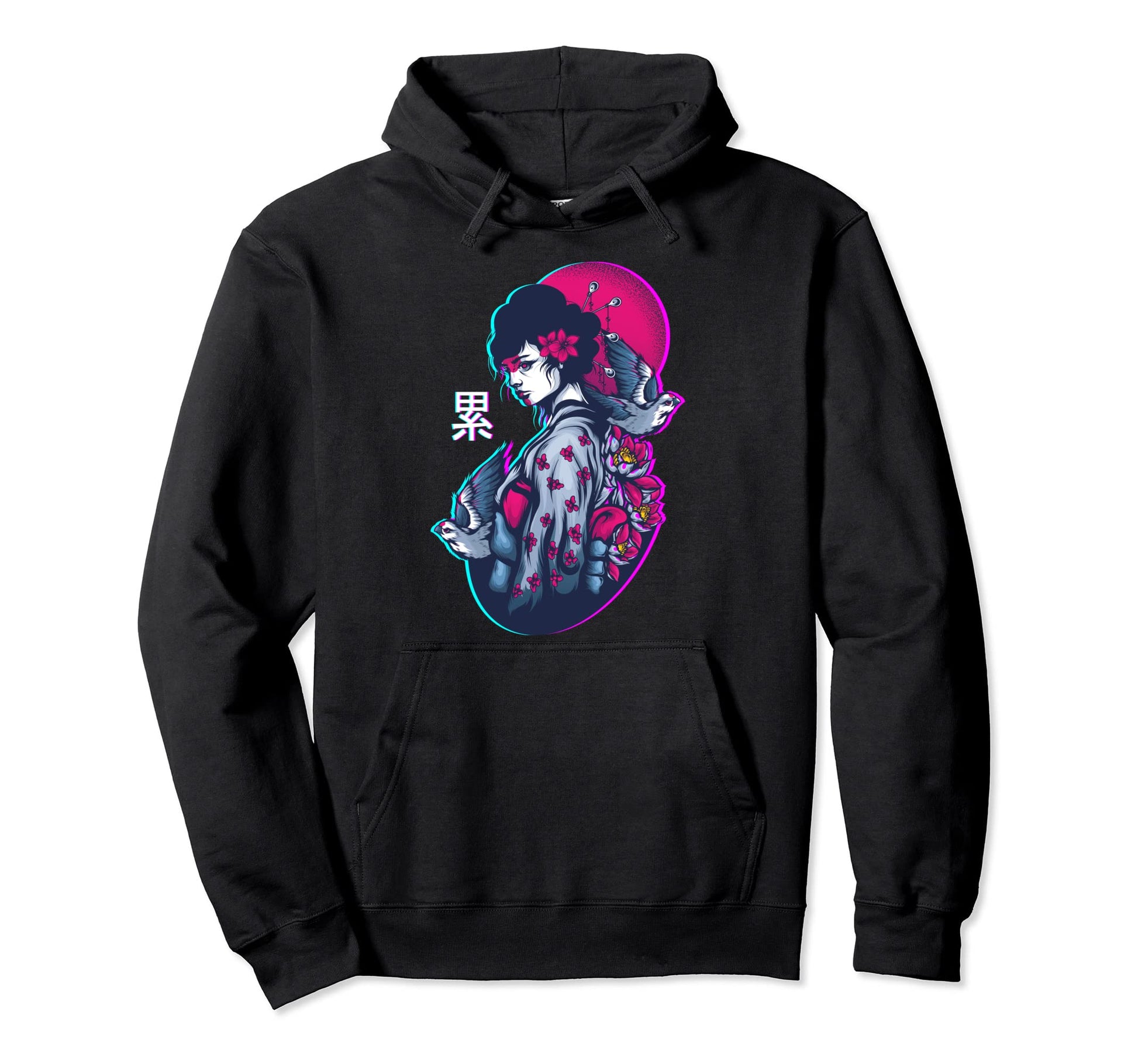 Tired Vaporwave Streetwear Tokyo Vapor Hoodie - Graphic Print for Adults - T-Shirt, Sweatshirt, Hoodie