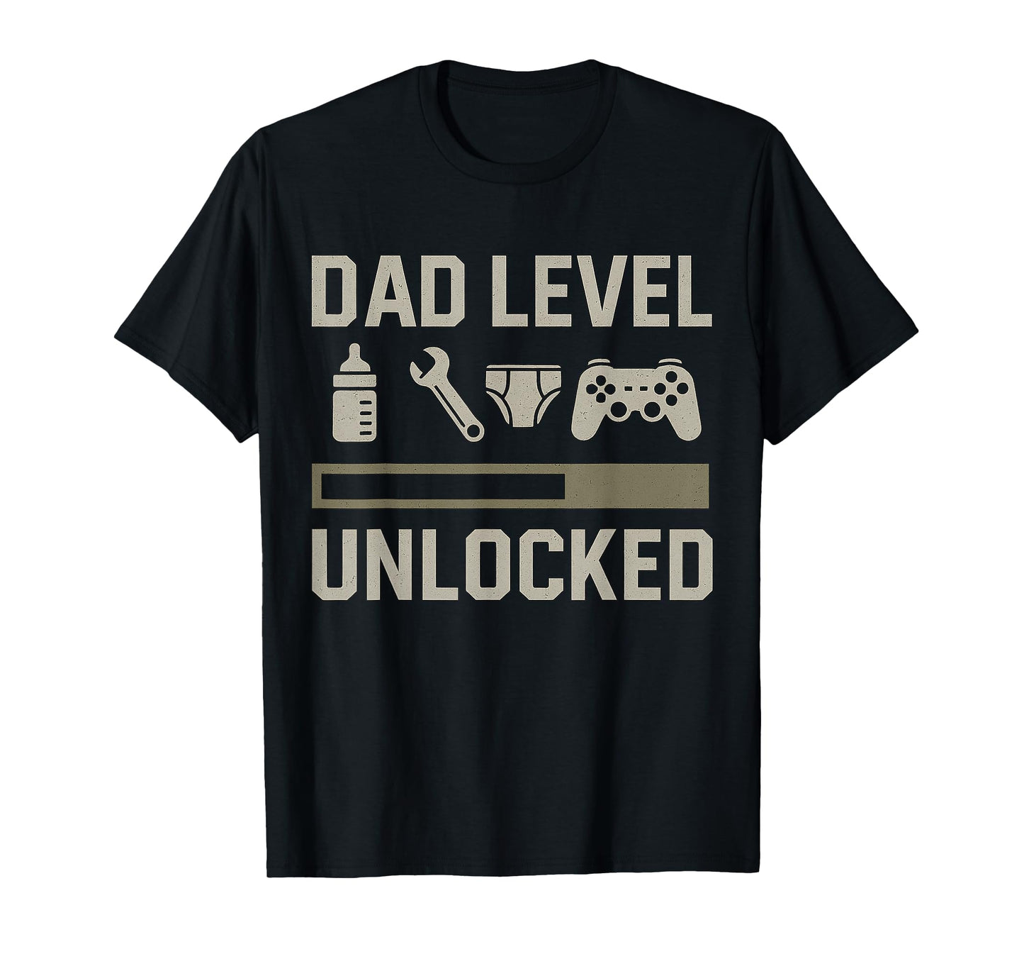 Dad Level Unlocked Gamer Diaper Tools T-Shirt - Novelty Apparel for Adults - T-Shirt, Sweatshirt, Hoodie