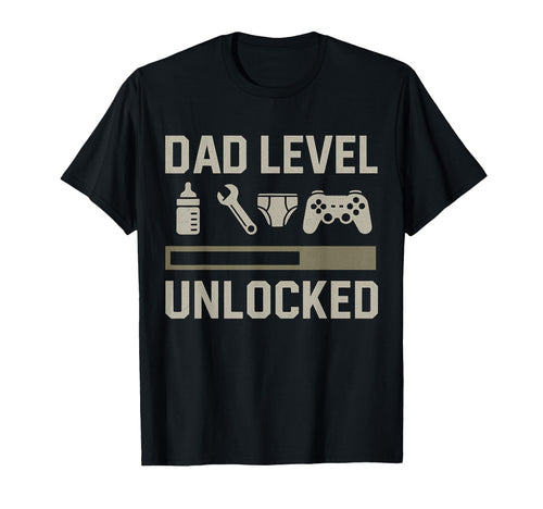 Dad Level Unlocked Gamer Diaper Tools T-Shirt - Novelty Apparel for Adults - T-Shirt, Sweatshirt, Hoodie