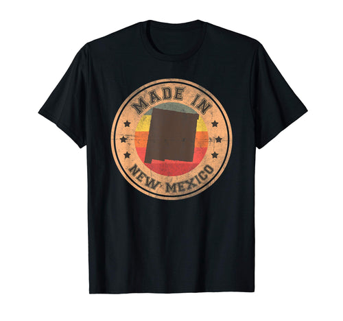 New Mexico Us State Map Stripes 19 T-Shirt - Unique Graphic Unisex - T-Shirt, Sweatshirt, Hoodie