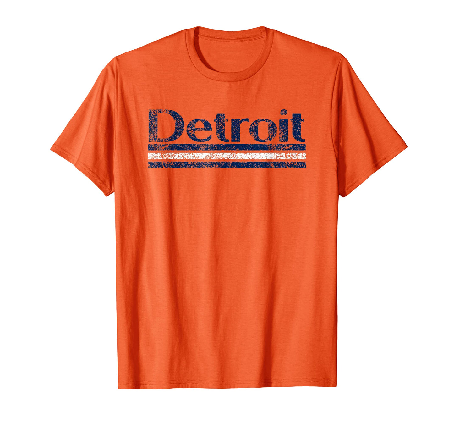 Detroit Michigan Weathered Stripe T-Shirt - Trendy Graphic Men Women - T-Shirt, Sweatshirt, Hoodie
