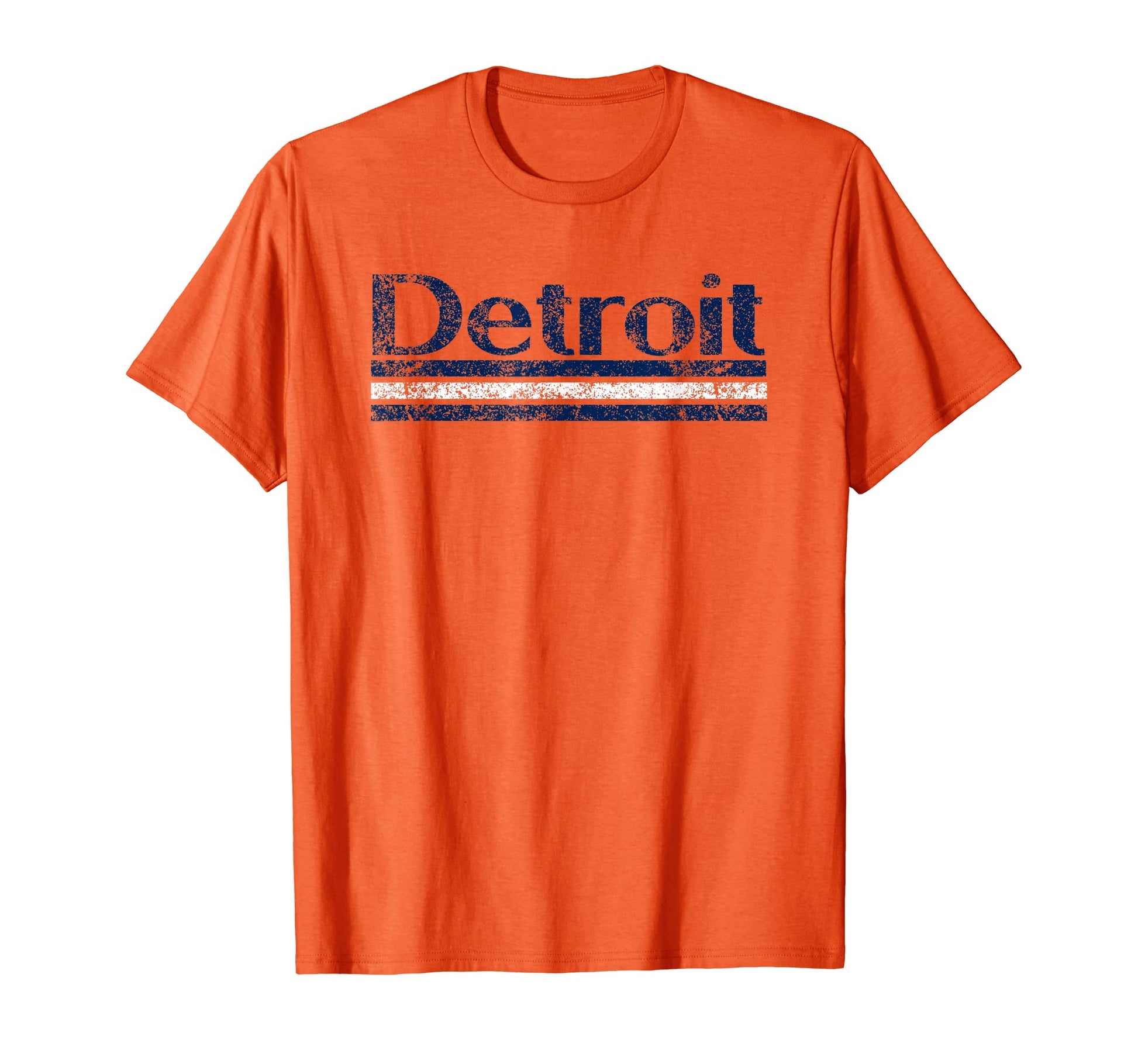 Detroit Michigan Weathered Stripe T-Shirt - Trendy Graphic Men Women - T-Shirt, Sweatshirt, Hoodie
