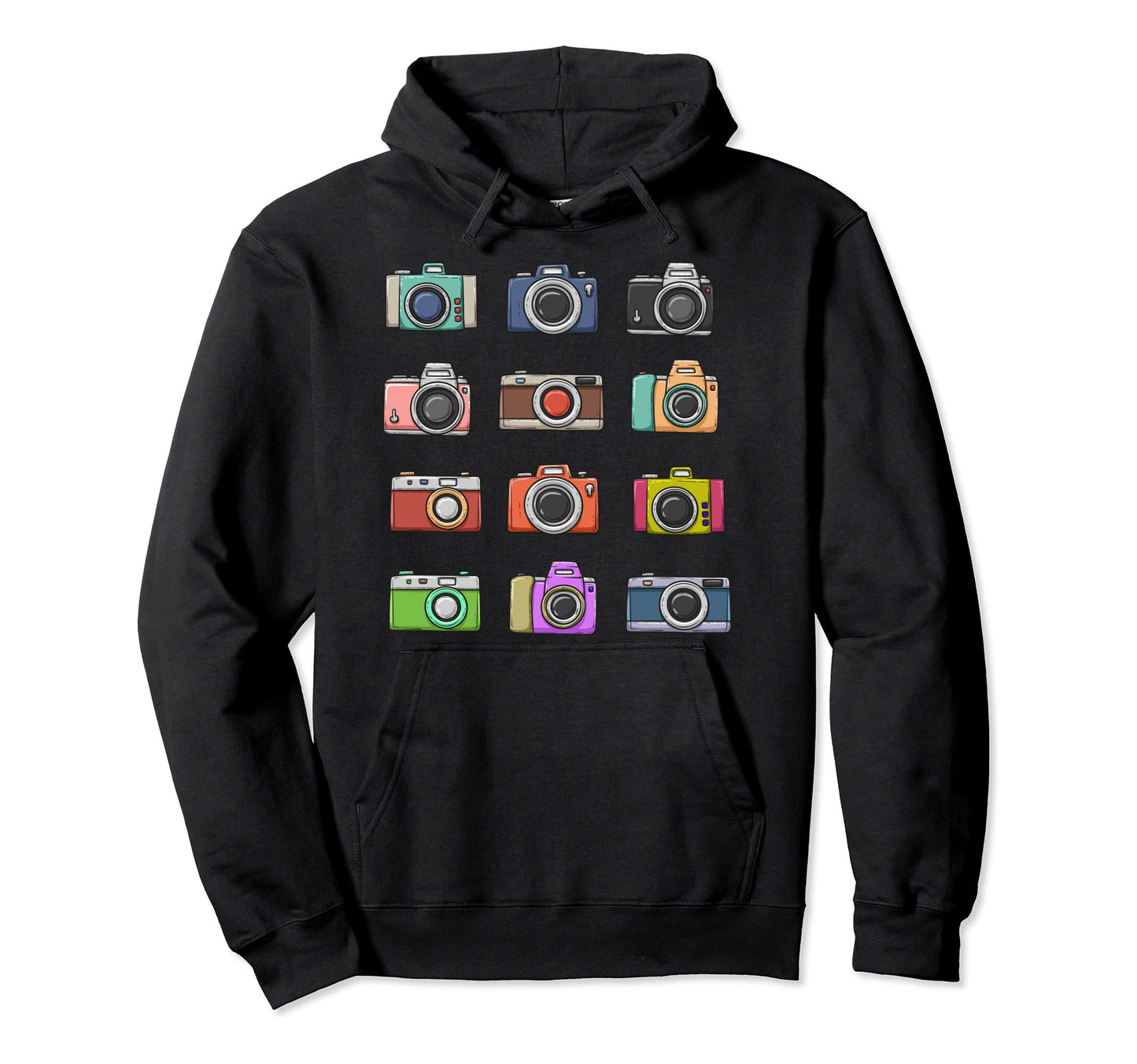 Camera Decade Birthyear Generation Hoodie - Minimalist Print Men Women - T-Shirt, Sweatshirt, Hoodie