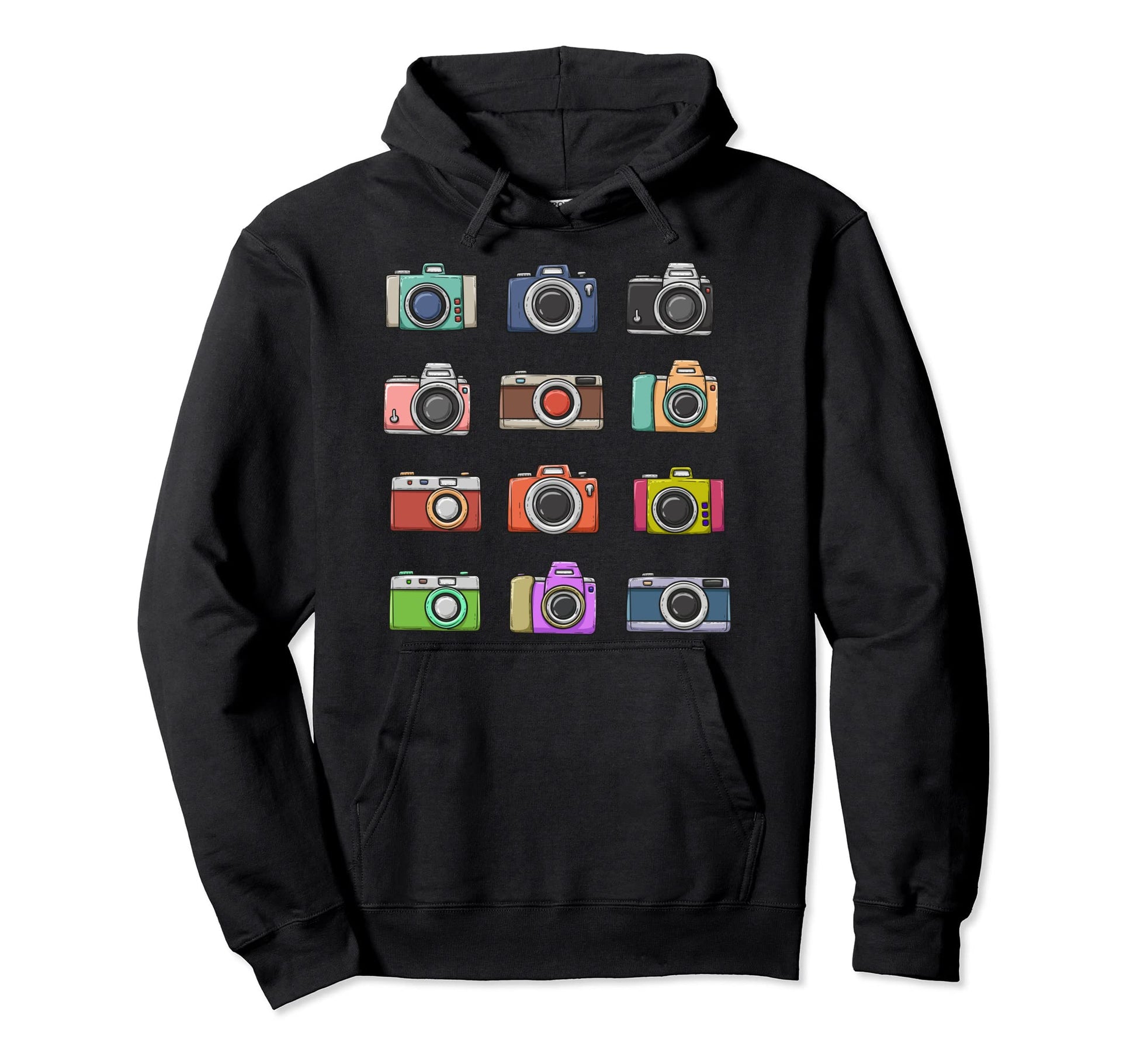 Camera Decade Birthyear Generation Hoodie - Minimalist Print Men Women - T-Shirt, Sweatshirt, Hoodie