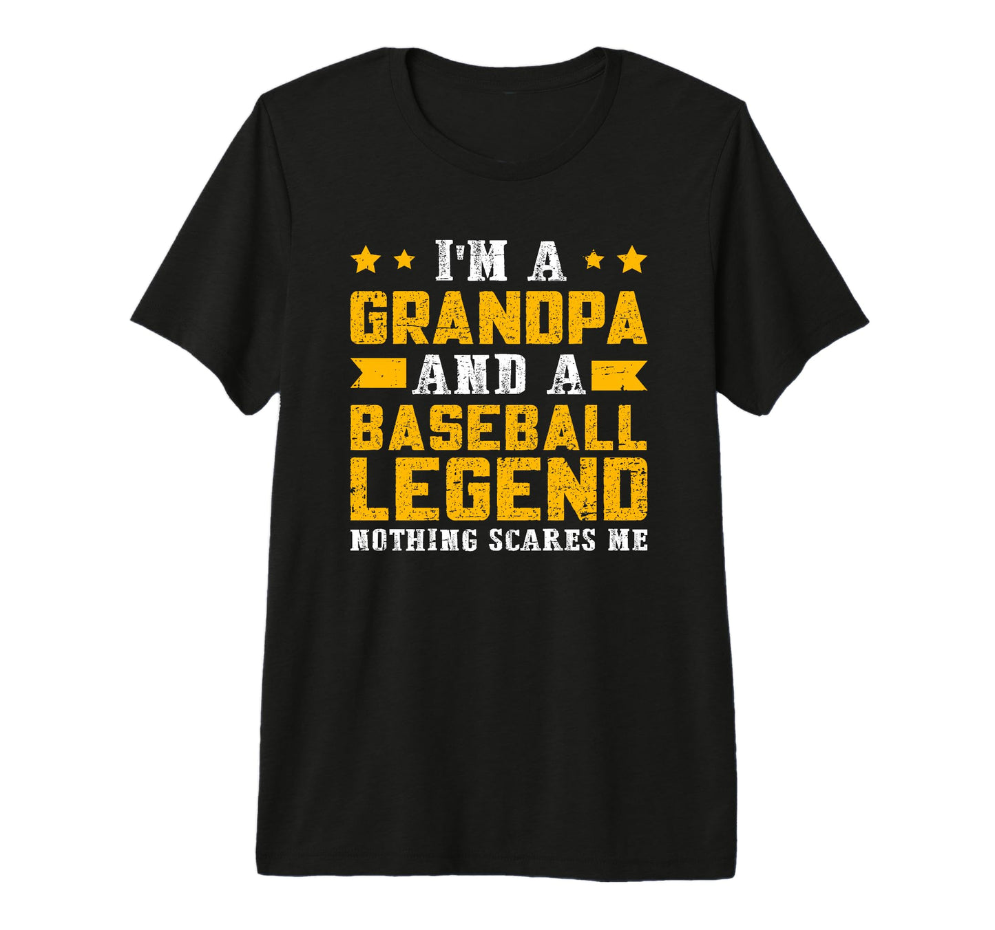 Mens Baseball Legend Grandpa Tri Blend T-Shirt - Minimalist Print Unisex - T-Shirt, Sweatshirt, Hoodie