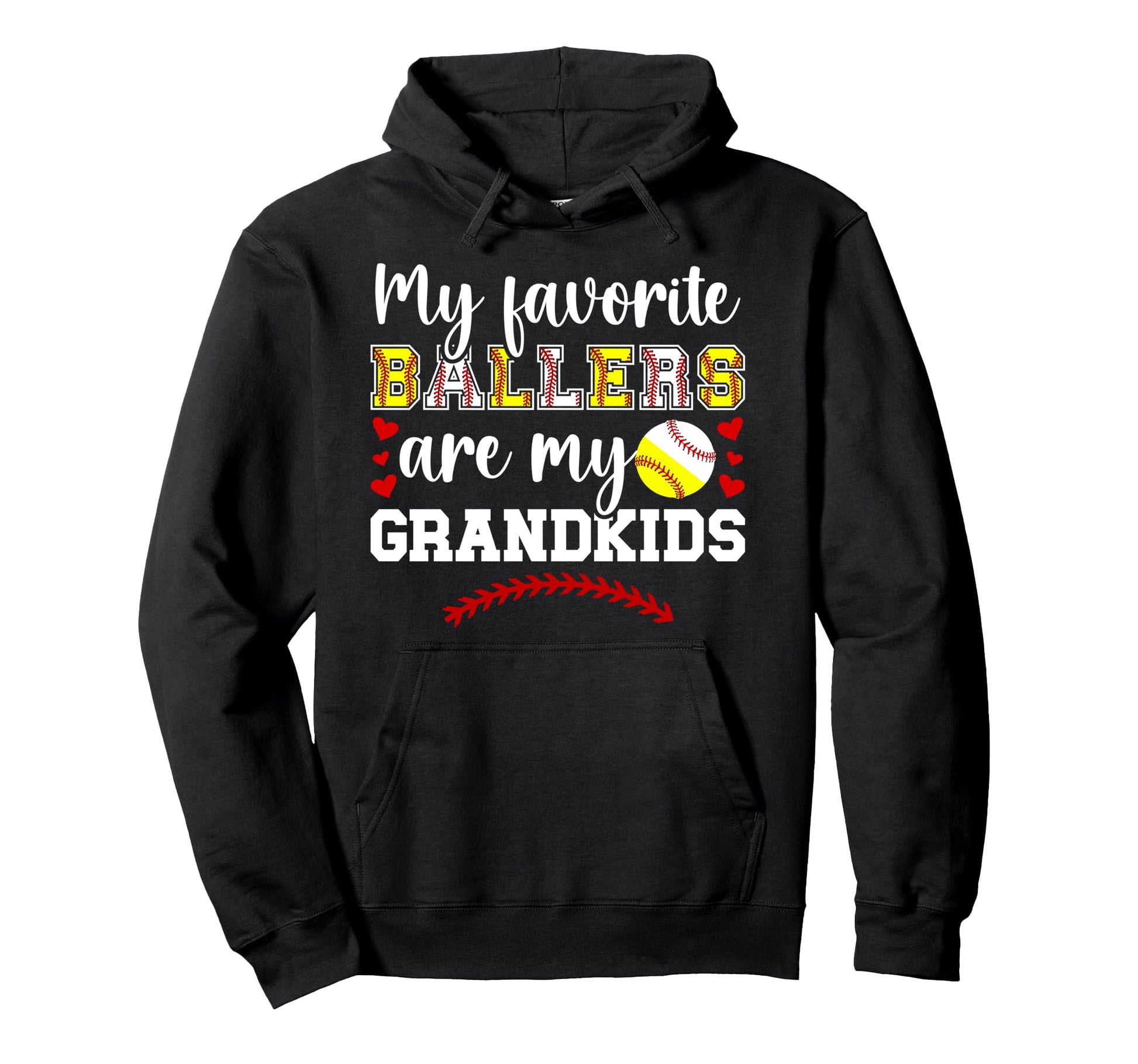 My Grandkids Baseball Softball Nana Hoodie - Custom Art Print Men Women - T-Shirt, Sweatshirt, Hoodie