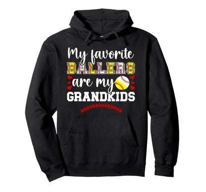 My Grandkids Baseball Softball Nana Hoodie - Custom Art Print Men Women - T-Shirt, Sweatshirt, Hoodie
