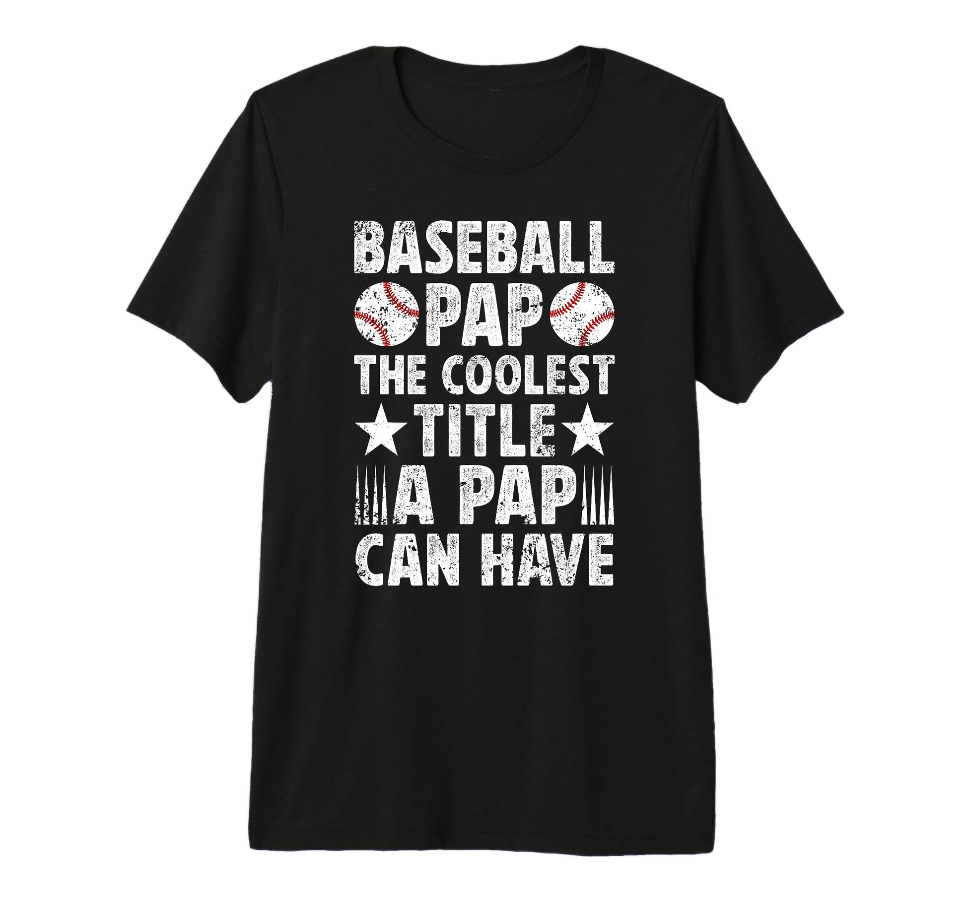 Mens Baseball Pap Coolest Title Pap T-Shirt - Custom Art Print Men Women - T-Shirt, Sweatshirt, Hoodie