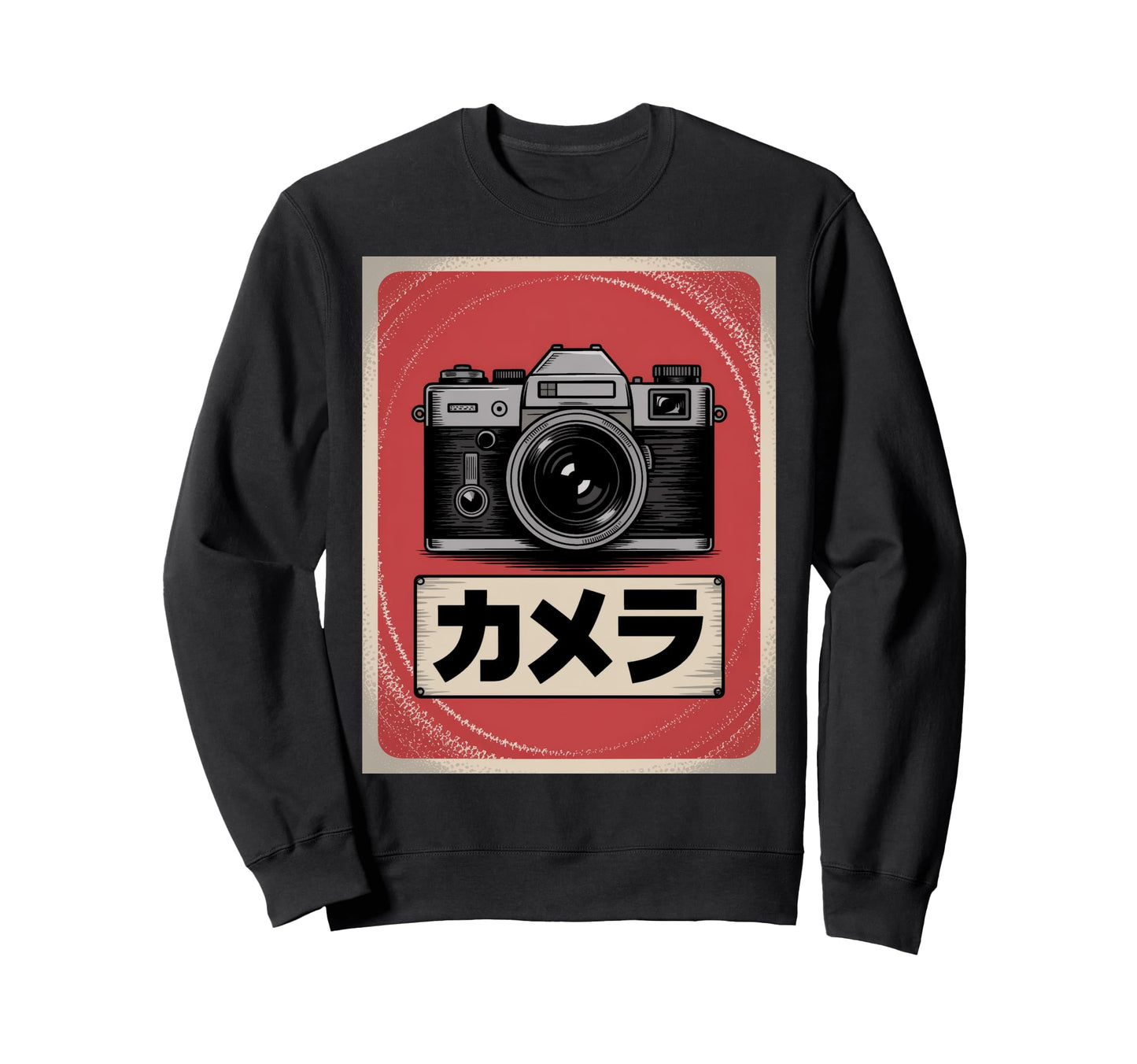 Japanese Analog Slr Camera Sweatshirt - Unique Graphic for Adults - T-Shirt, Sweatshirt, Hoodie