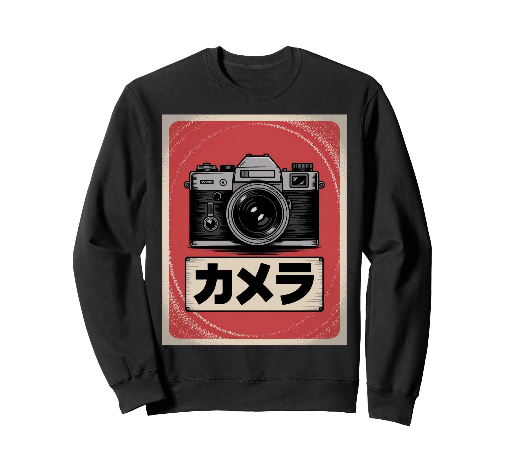 Japanese Analog Slr Camera Sweatshirt - Unique Graphic for Adults - T-Shirt, Sweatshirt, Hoodie