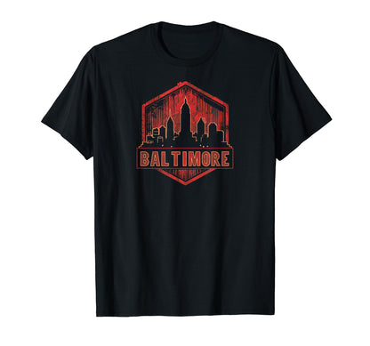 Baltimore Grit 90S Grunge T-Shirt - Fun Novelty Design Men Women - T-Shirt, Sweatshirt, Hoodie