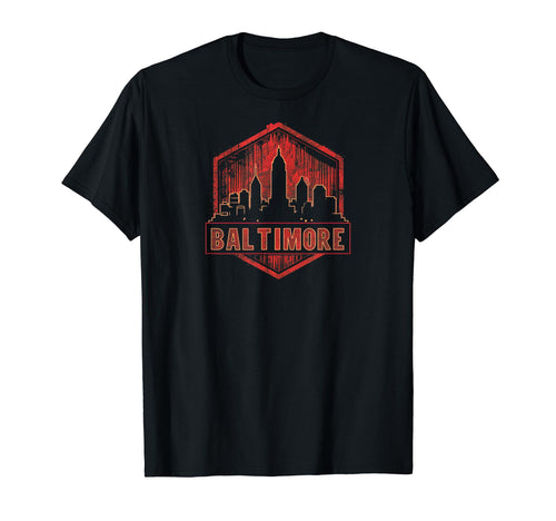Baltimore Grit 90S Grunge T-Shirt - Fun Novelty Design Men Women - T-Shirt, Sweatshirt, Hoodie