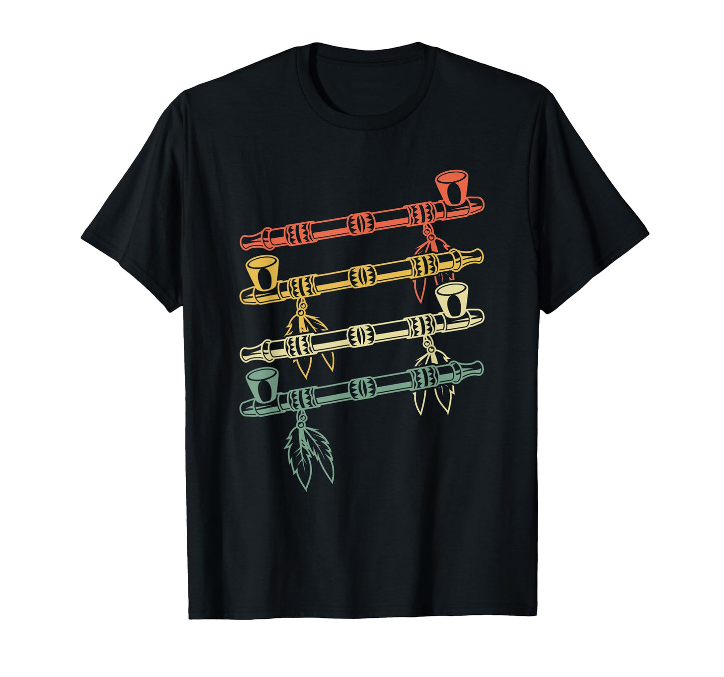 Ceremonial Pipe Smoking Indigenous Peoples T-Shirt - Trendy Graphic Unisex - T-Shirt, Sweatshirt, Hoodie