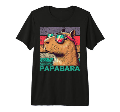 Papabara Fathers Day Best Dad Capybara T-Shirt - Graphic Print for Adults - T-Shirt, Sweatshirt, Hoodie