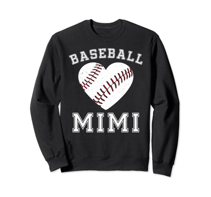 Baseball Mimi Grandma Mimi Sweatshirt - Streetwear Style Men Women - T-Shirt, Sweatshirt, Hoodie