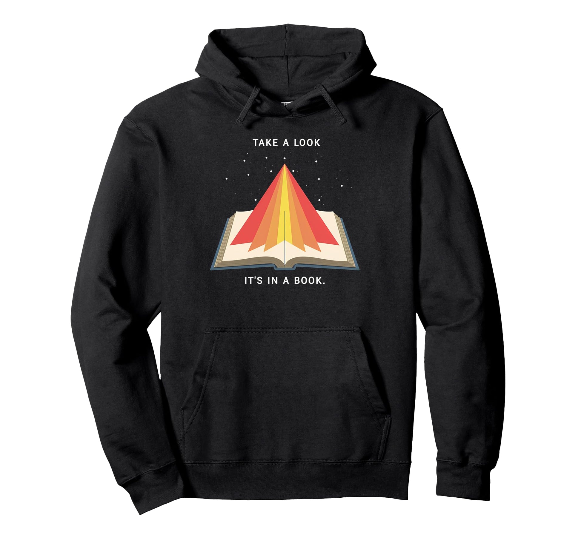 Rainbow Take Its Book Reading Art Hoodie - Fun Novelty Design Men Women - T-Shirt, Sweatshirt, Hoodie