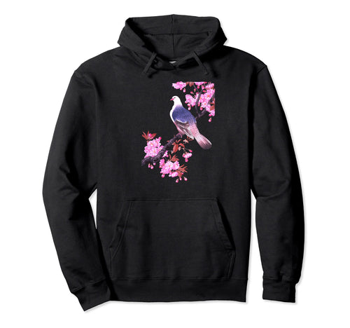 Vaporwave Dove Pigeon Cherry Hoodie - Fun Novelty Design for Adults - T-Shirt, Sweatshirt, Hoodie
