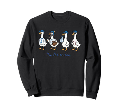 Funny Tis Season Baseball Silly Goose Sweatshirt - Unique Graphic Unisex - T-Shirt, Sweatshirt, Hoodie
