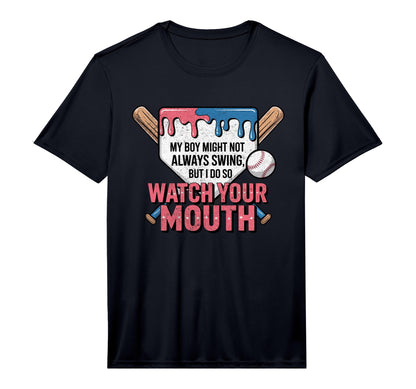 Mens My Might Not Always Swing T-Shirt - Unique Graphic for Adults - T-Shirt, Sweatshirt, Hoodie