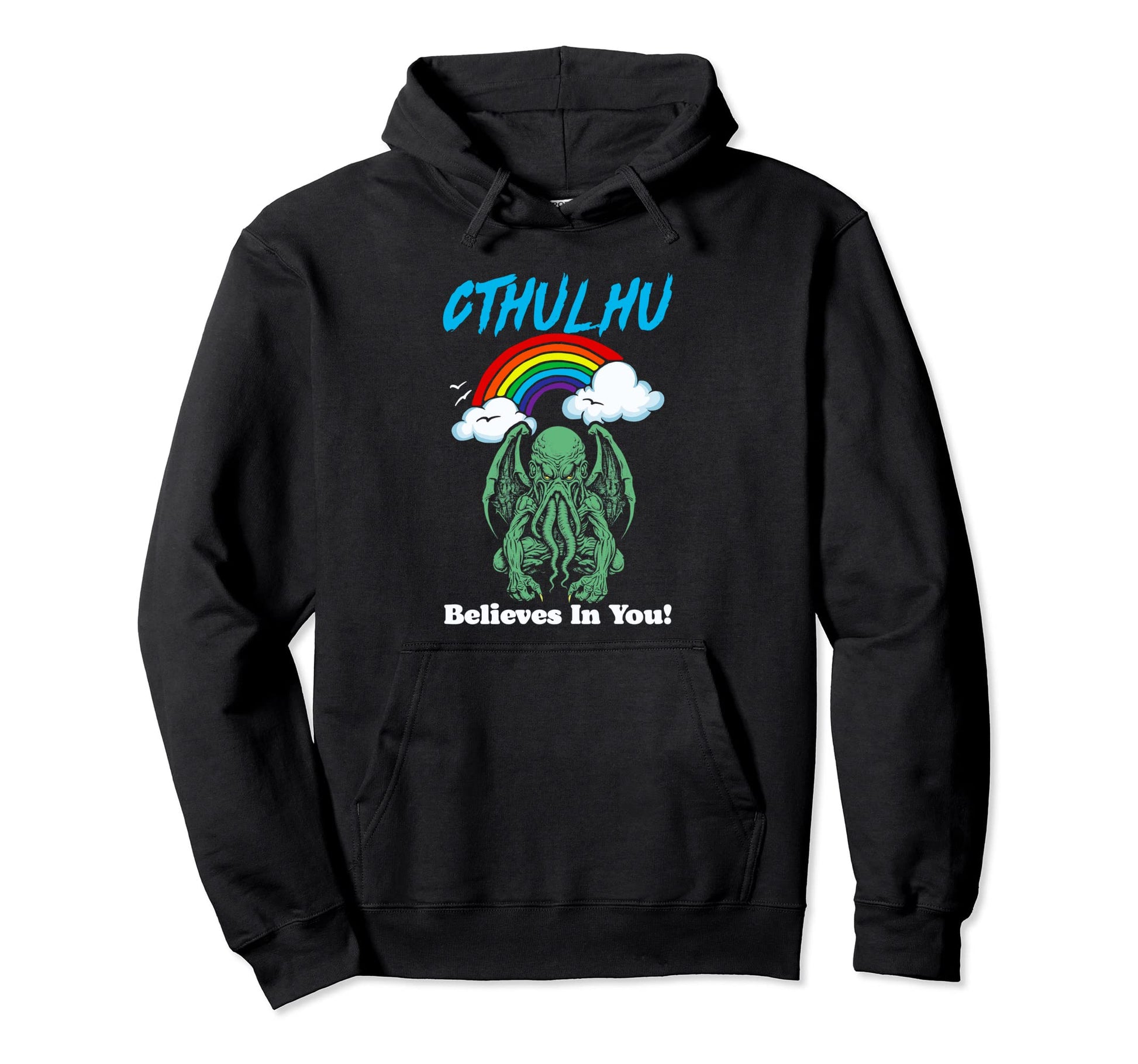 Cthulhu Believes You Funny Monster 80S Hoodie - Streetwear Style Men Women - T-Shirt, Sweatshirt, Hoodie