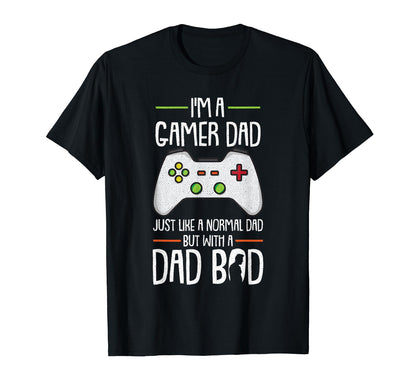 Gamer Dad Fathers Day Funny T-Shirt - Casual Everyday Wear for Adults - T-Shirt, Sweatshirt, Hoodie