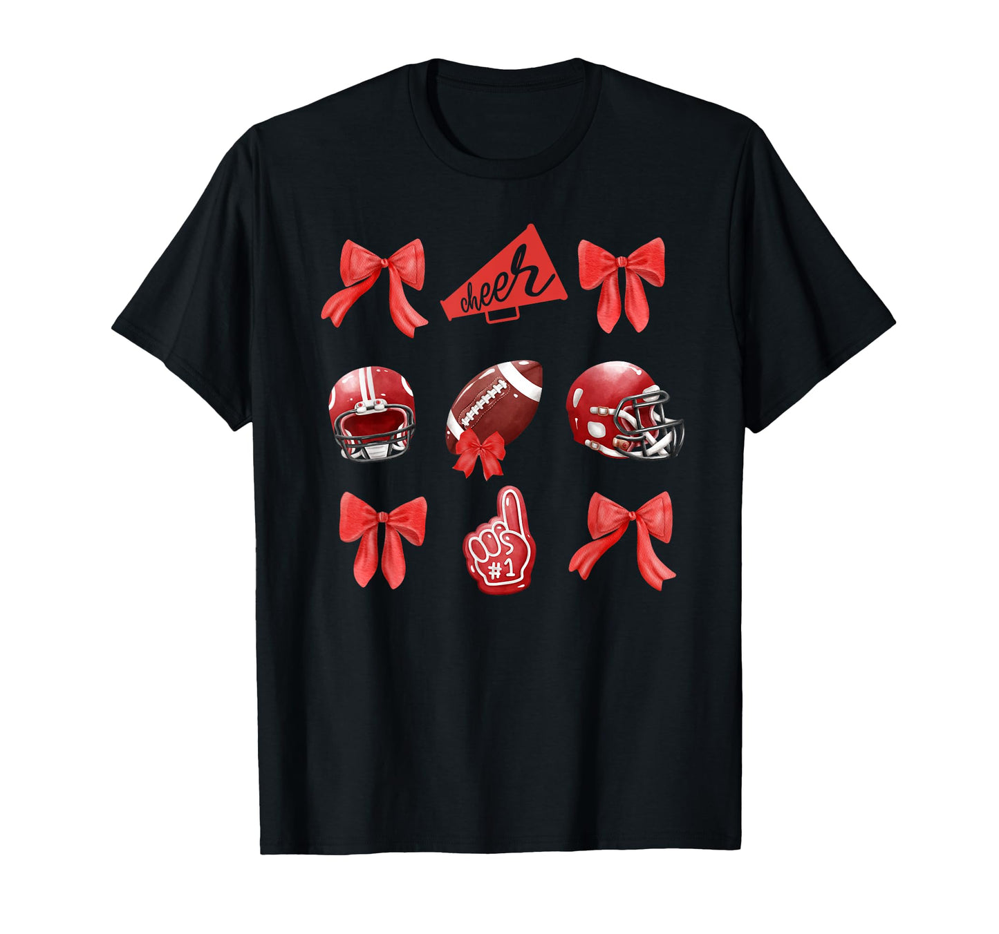 Football Coquette Bow Football Moms T-Shirt - Aesthetic Graphic for Adults - T-Shirt, Sweatshirt, Hoodie
