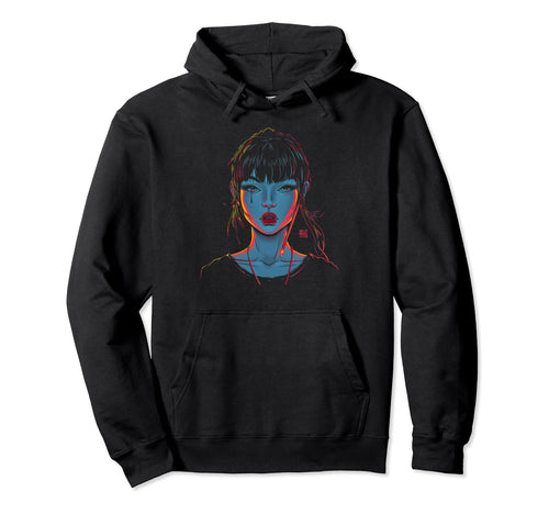 Goth Grunge Demon Anime Waifu Horror Hoodie - Fun Novelty Design Unisex - T-Shirt, Sweatshirt, Hoodie