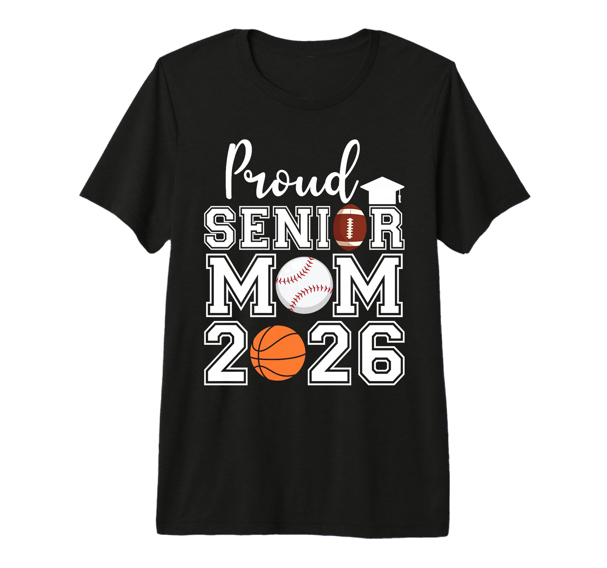 Proud Mom 2026 Senior Baseball T-Shirt - Streetwear Style Unisex - T-Shirt, Sweatshirt, Hoodie