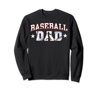 Baseball Dad Baseball Lover Fan Daddy Sweatshirt - Novelty Apparel Unisex - T-Shirt, Sweatshirt, Hoodie