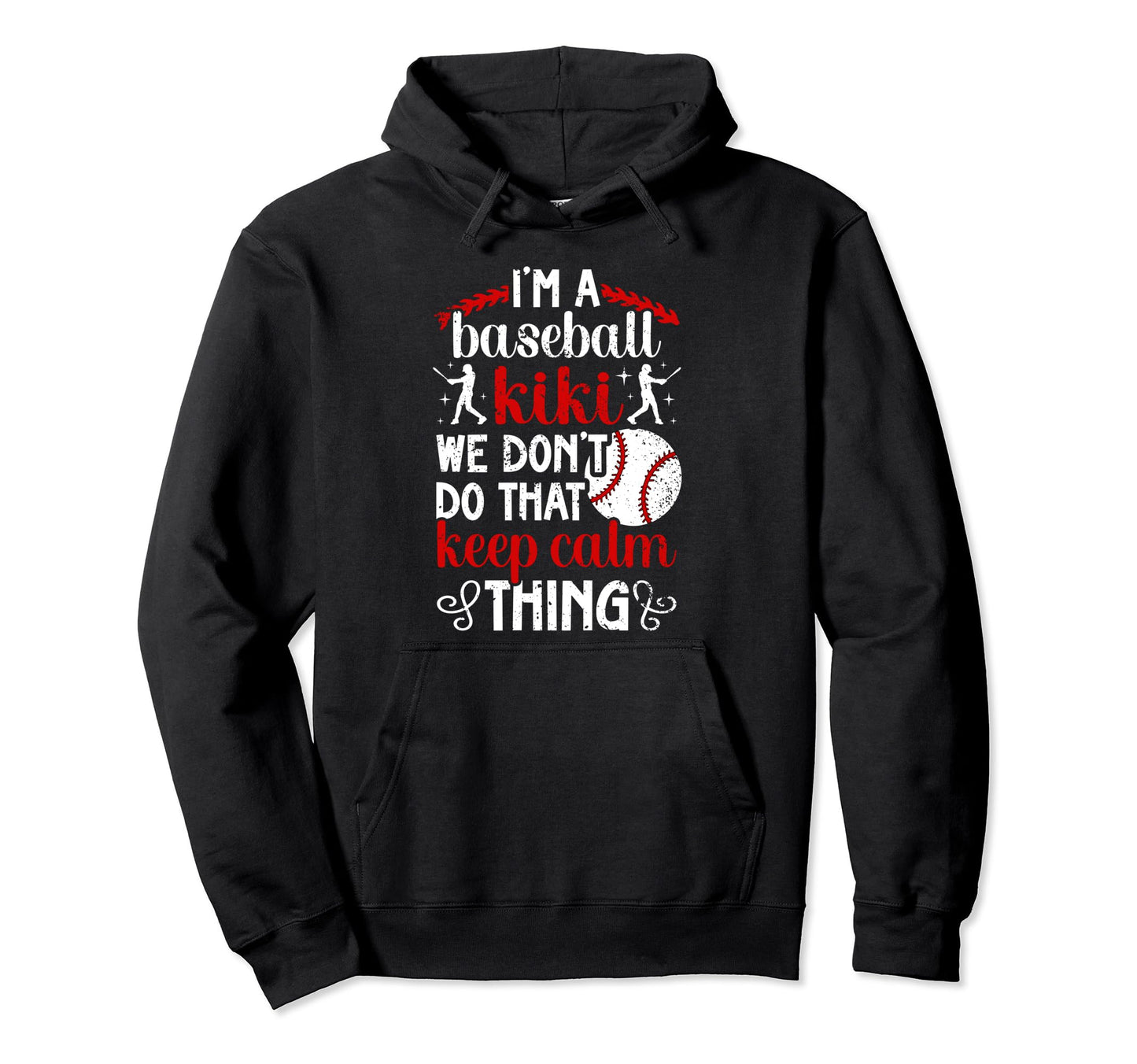 Im Baseball Kiki Grandma Kiki Hoodie - Minimalist Print for Adults - T-Shirt, Sweatshirt, Hoodie
