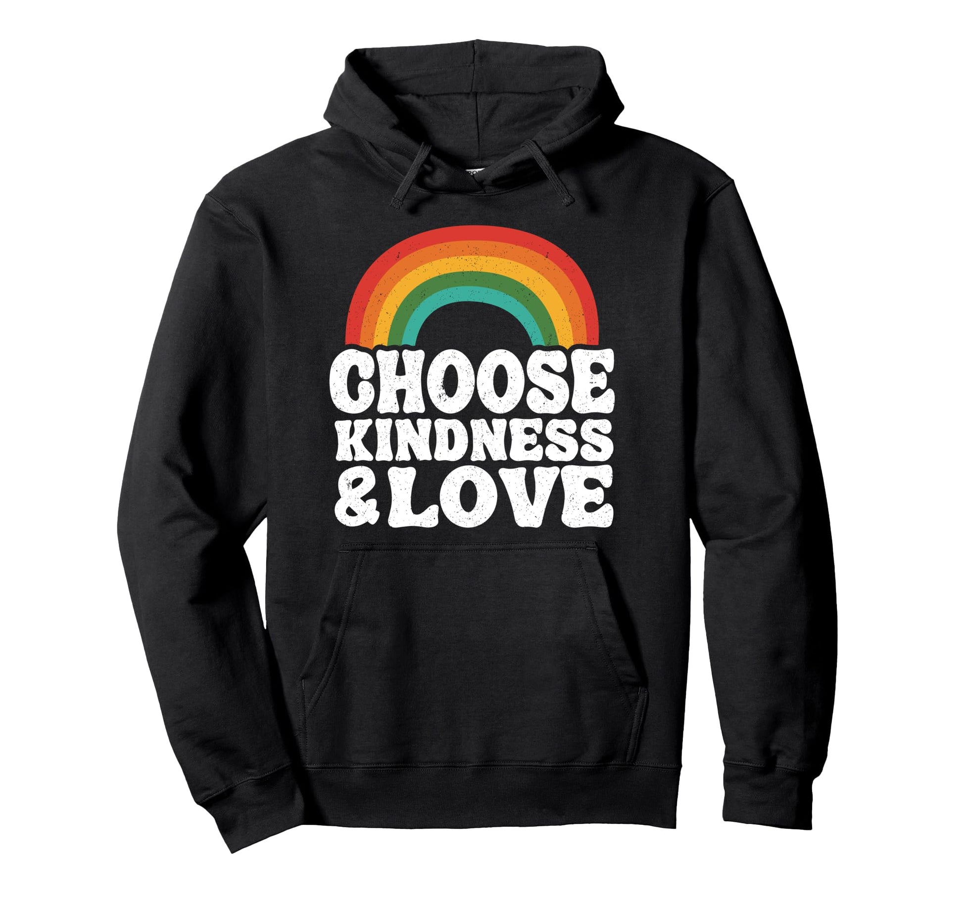 Anti Bullying Rainbow Peace Hippie Hoodie - Aesthetic Graphic Unisex - T-Shirt, Sweatshirt, Hoodie
