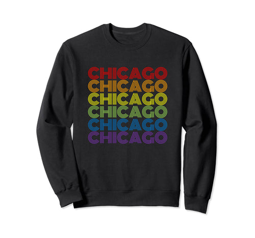 Chicago Rainbow Sweatshirt - Fun Novelty Design Unisex - T-Shirt, Sweatshirt, Hoodie