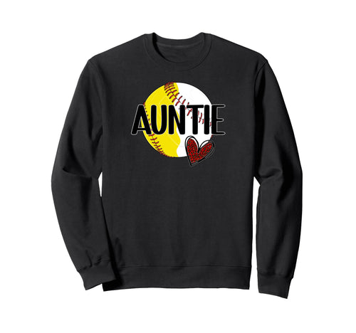 Baseball Softball Auntie Proud Sweatshirt - Novelty Apparel Men Women - T-Shirt, Sweatshirt, Hoodie