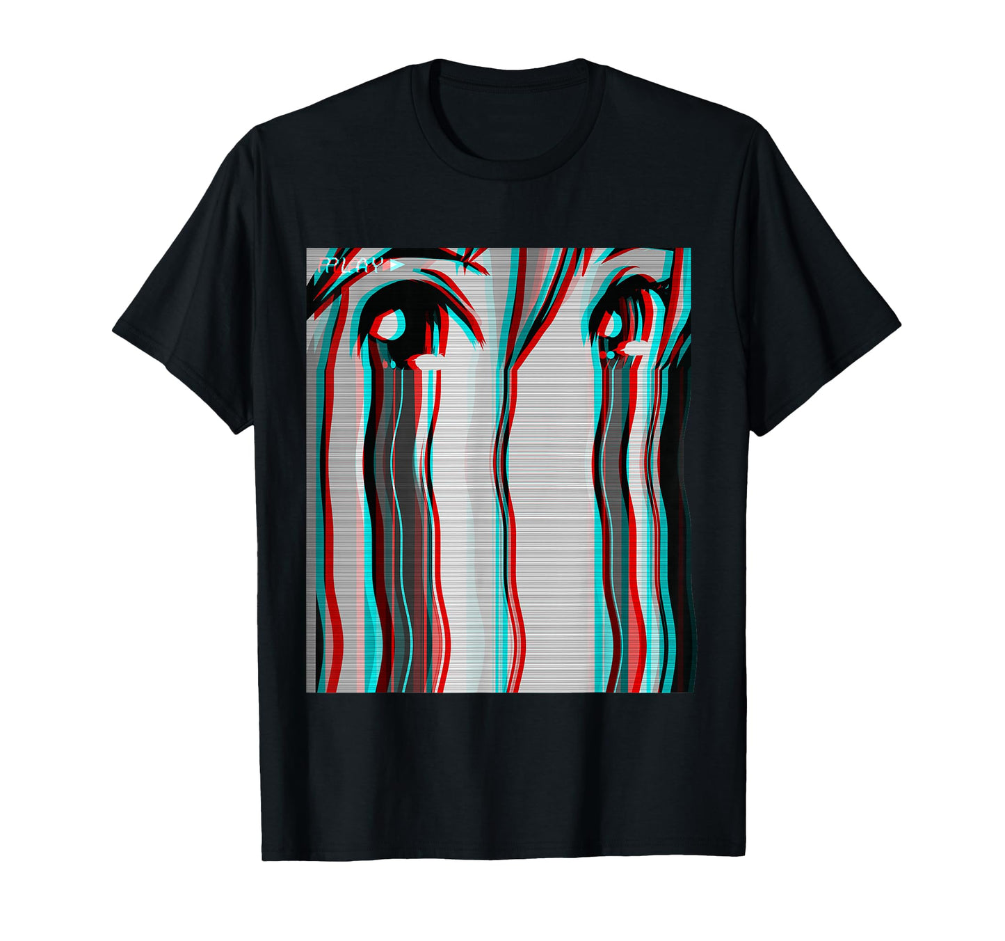 Sad Anime Harajuku Vaporwave T-Shirt - Custom Art Print Men Women - T-Shirt, Sweatshirt, Hoodie